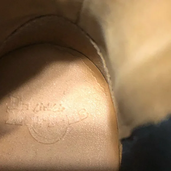 Dr. Martens Burgundy/Cherry Tina Fringe Ankle Boots - Picture 6 of 9